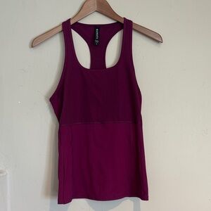 Athleta Women's Vitality Ribbed Purple Tank Top